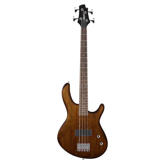 Cort Action Junior Short Scale Bass Guitar in OPW Walnut