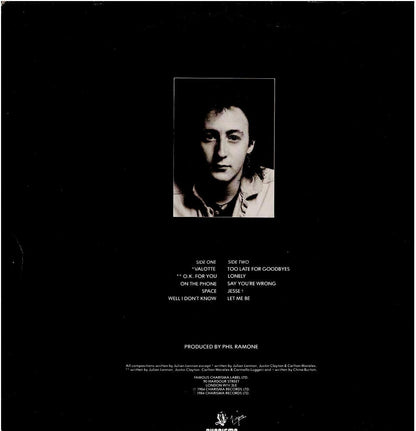 Julian Lennon – Valotte (Vinyl, LP, Album, Stereo)