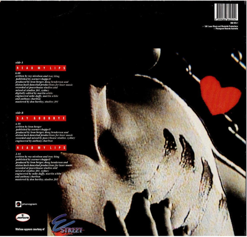 Melissa – Read My Lips (Vinyl, 12", 45 RPM, Single)