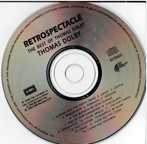 Thomas Dolby – The Best Of Thomas Dolby Retrospectacle (CD, Compilation, Remastered)