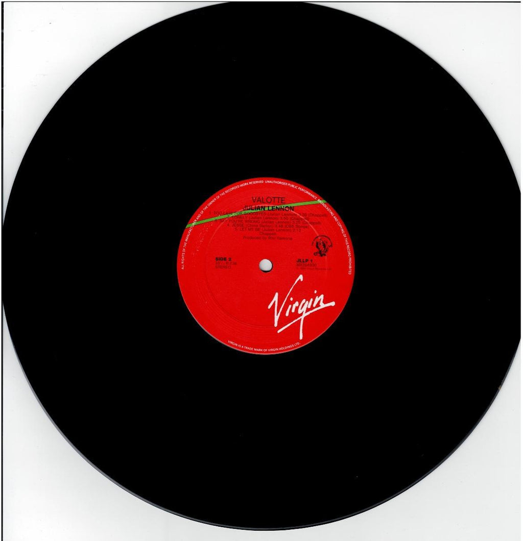 Julian Lennon – Valotte (Vinyl, LP, Album, Stereo)