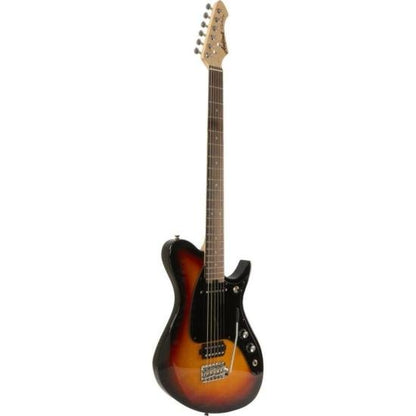Aria Pro II J-B'Tone Baritone Electric Guitar in 3-Tone Sunburst Gloss