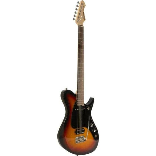 Aria Pro II J-B'Tone Baritone Electric Guitar in 3-Tone Sunburst Gloss