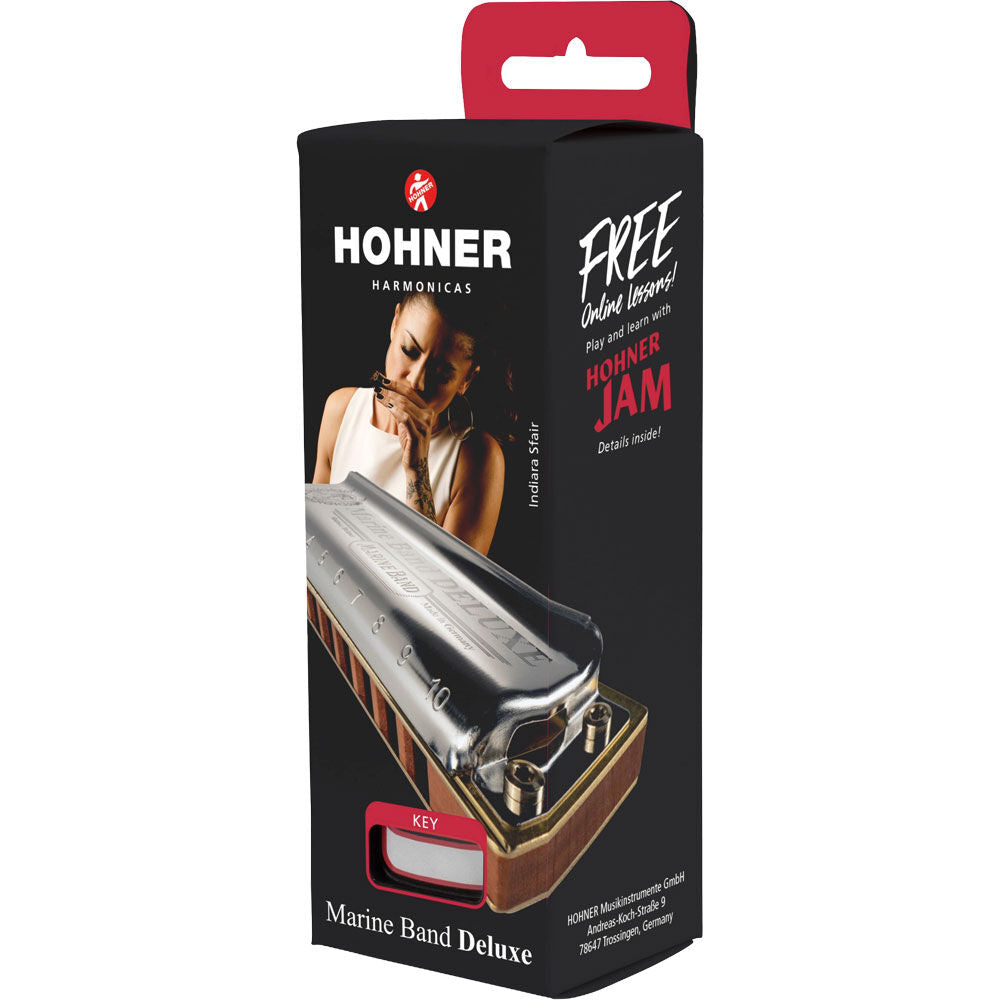 Hohner Marine Band Deluxe Harmonica in the Key of B