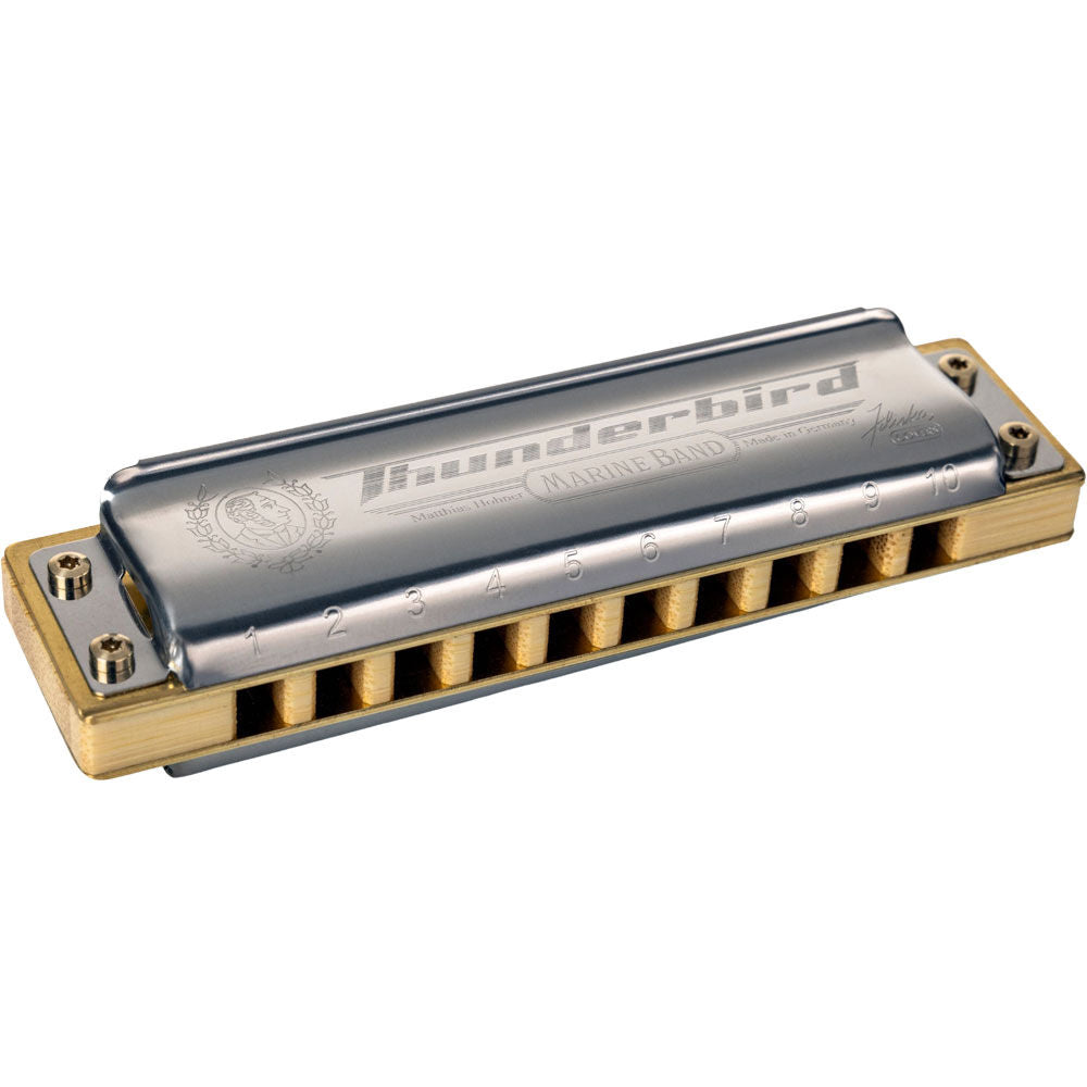 Hohner Marine Band Thunderbird Harmonica in the Key of Low Bb Major