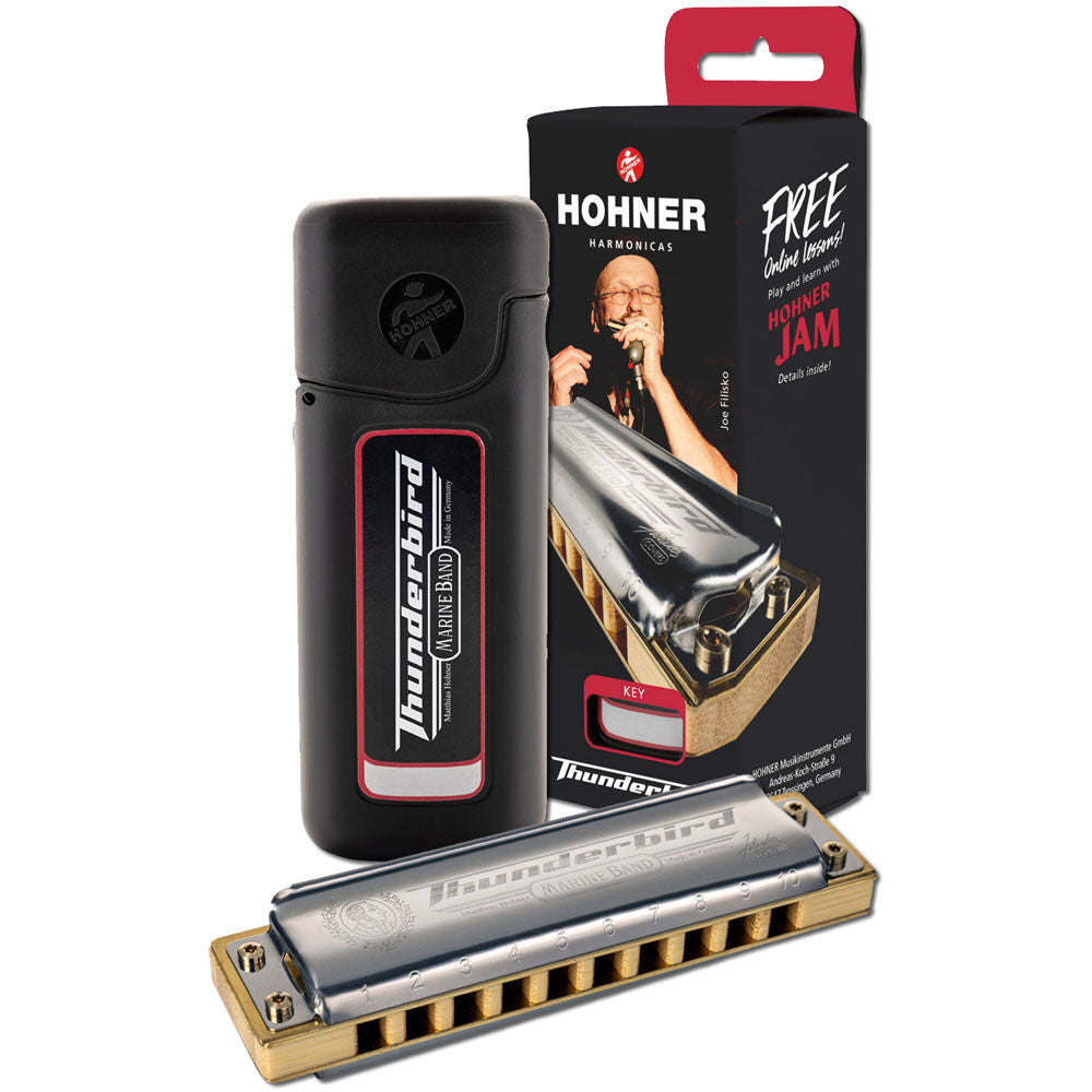 Hohner Marine Band Thunderbird Harmonica in the Key of Low D Major