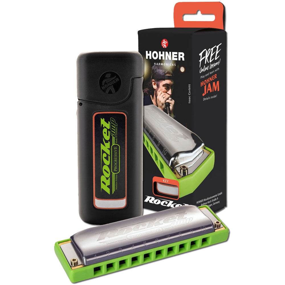 Hohner Progressive Series Rocket Amp Harmonica in the Key of Bb