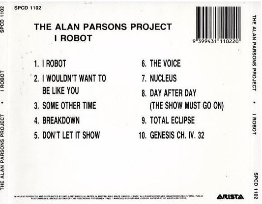 The Alan Parsons Project – I Robot (CD, Album, Reissue, Stereo)
