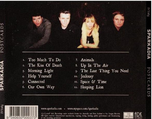 Sparkadia – Postcards (CD, Album)