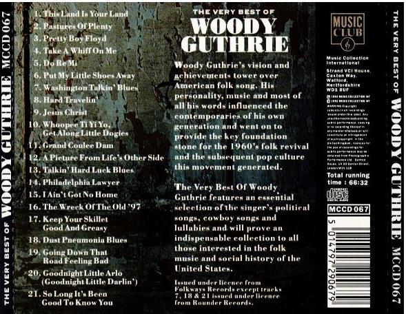 Woody Guthrie – The Very Best Of Woody Guthrie (CD, Compilation)