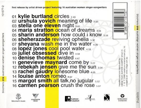 Various – Bloomers One: Australian Women Singer-Songwriters (CD, Compilation, Stereo)