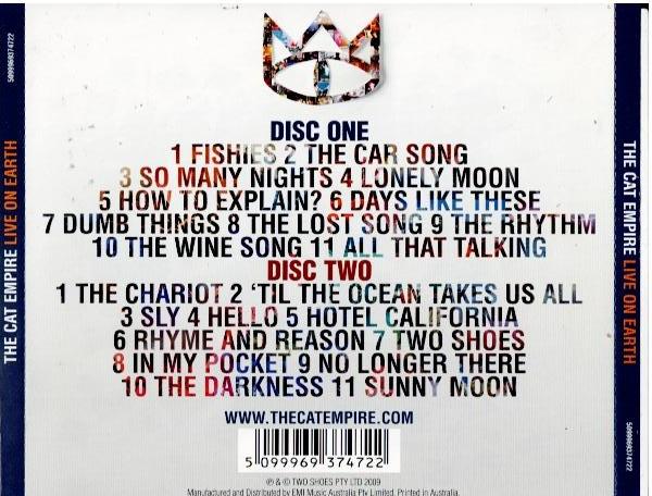The Cat Empire – Live On Earth (2 x CD, Album)