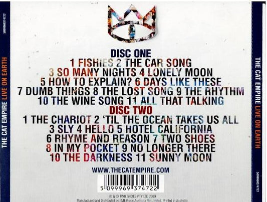 The Cat Empire – Live On Earth (2 x CD, Album)