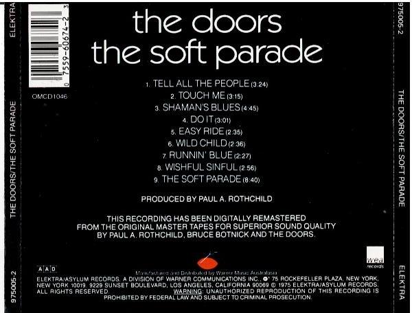The Doors – The Soft Parade (CD, Album, Reissue)