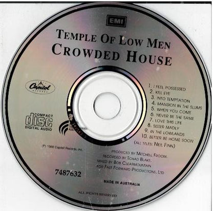 Crowded House – Temple Of Low Men (CD, Album)