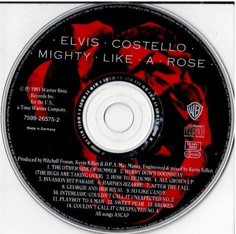 Elvis Costello – Mighty Like A Rose (CD, Album, FRANCE WE 833 Price Code)