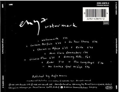 Enya – Watermark (CD, Album, Reissue)