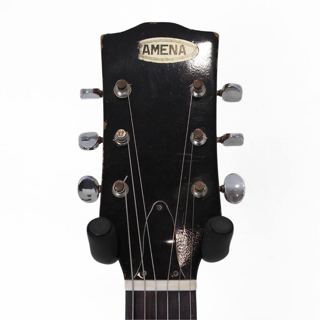 1970s Amena Model 1828 SG-style MIJ Electric Guitar in Wine Red