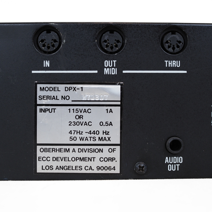 Oberheim DPX-1 Digital Sample Player Rack Mounted Unit
