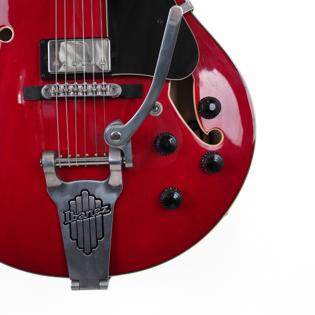 2014 Ibanez AFS75T Artcore Hollow Body Electric Guitar in Transparent Red
