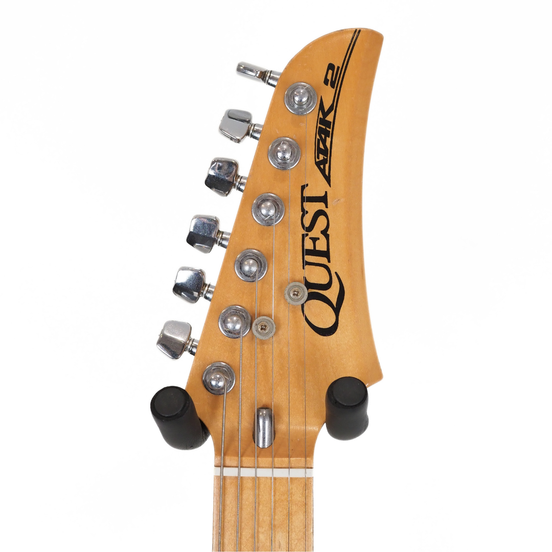 1980s Quest Atak 2 Electric Guitar in Vintage White