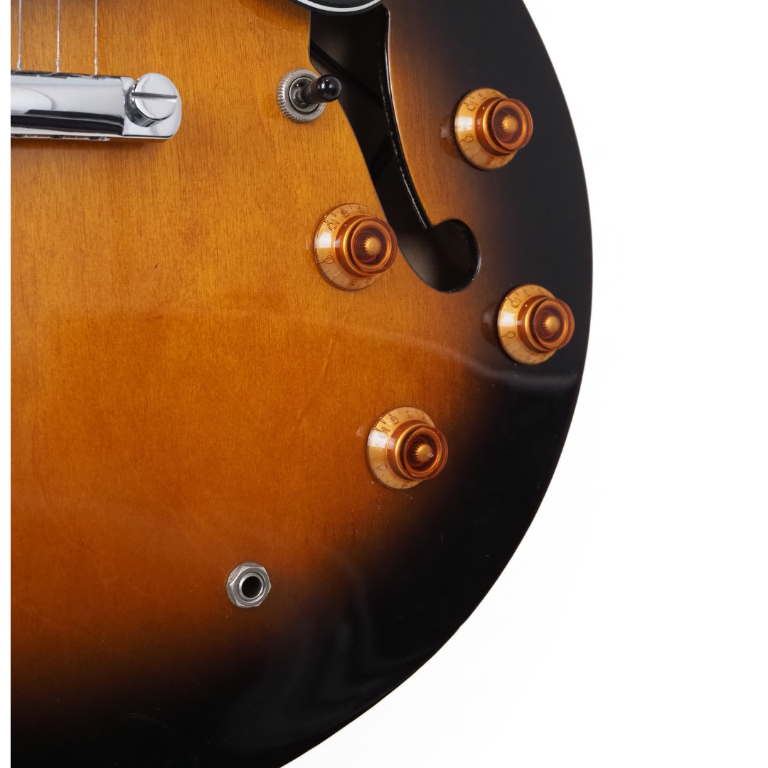 2005 Epiphone Dot 335-Style Semi-Hollow Electric Guitar in Vintage Sunburst
