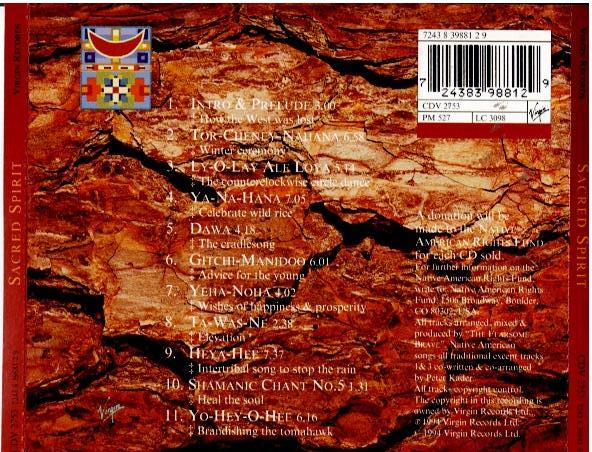 Sacred Spirit – Chants And Dances Of The Native Americans (CD, Album)