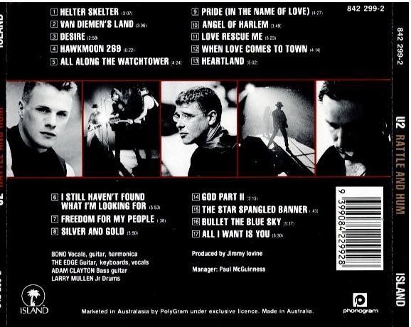U2 – Rattle And Hum (CD, Album, Disctronics)