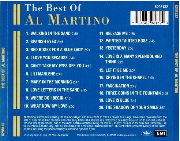 Al Martino – The Best Of Al Martino (CD, Compilation)