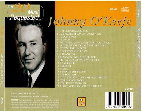 Johnny O'Keefe – The 20 Most Requested (CD, Compilation)