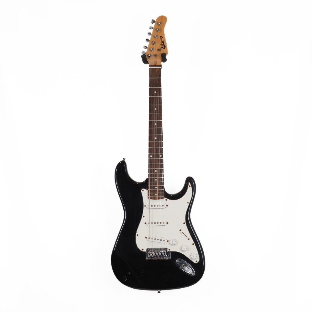 Arizon Stratocaster-Style SSS Electric Guitar in Black