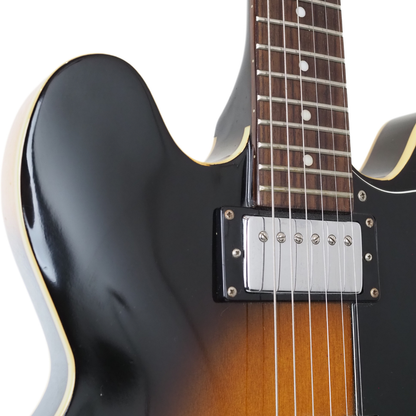 2005 Epiphone Dot 335-Style Semi-Hollow Electric Guitar in Vintage Sunburst