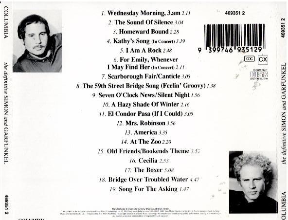 Simon And Garfunkel – The Definitive Simon And Garfunkel (CD, Compilation, DADC Austria)
