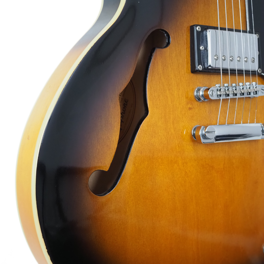 2005 Epiphone Dot 335-Style Semi-Hollow Electric Guitar in Vintage Sunburst