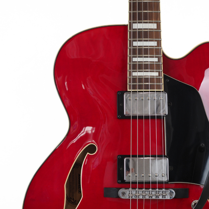 2014 Ibanez AFS75T Artcore Hollow Body Electric Guitar in Transparent Red