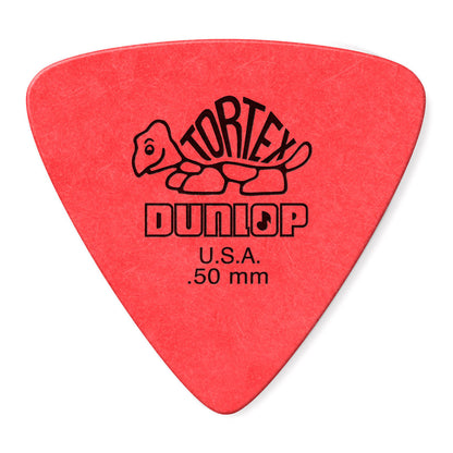 Dunlop JPT250 Red .50 Tortex Triangle Picks Players (6 Pack)