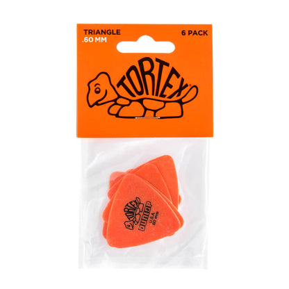 Dunlop JPT260 Orange .60 Tortex Triangle Picks Players (6 Pack)