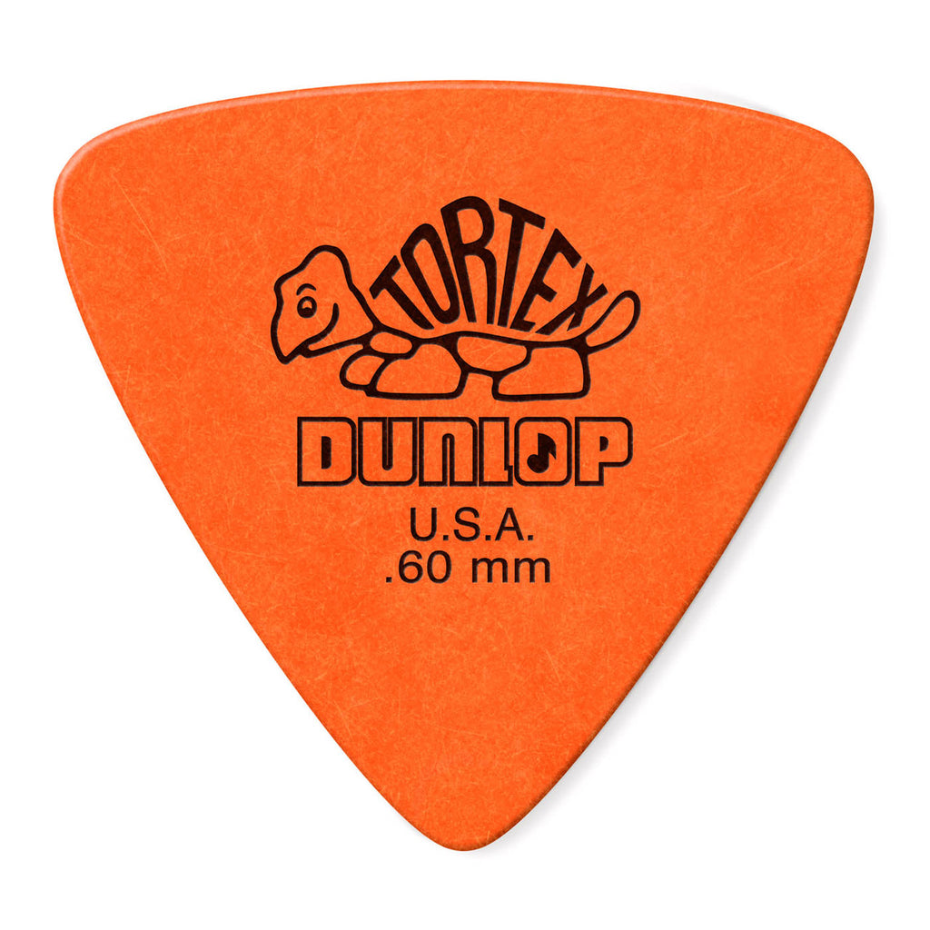 Dunlop JPT260 Orange .60 Tortex Triangle Picks Players (6 Pack)