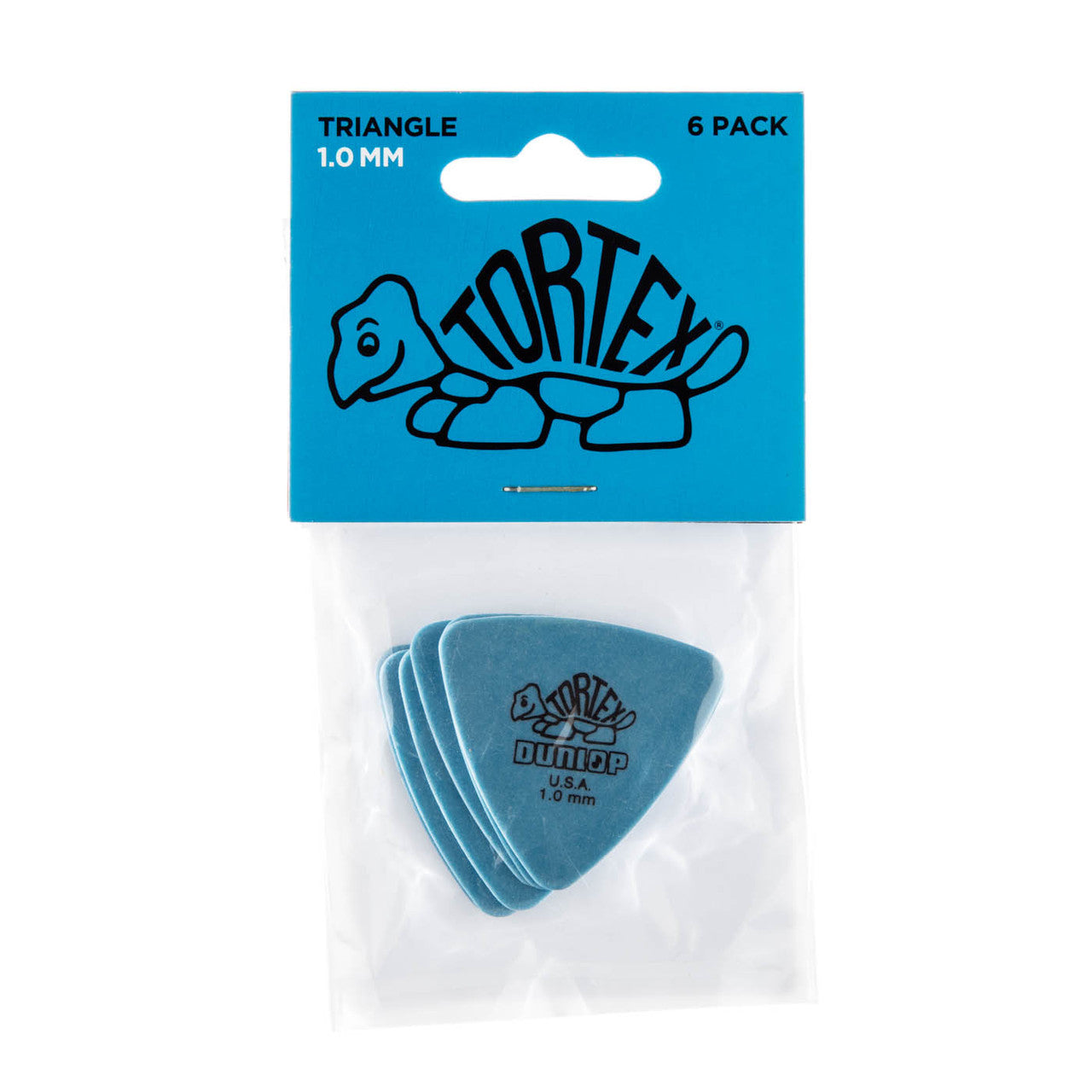 Dunlop JPT210 Blue 1.0 Tortex Triangle Picks Players (6 Pack ...