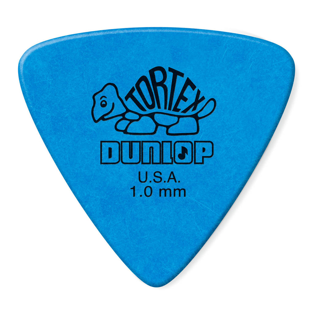Dunlop JPT210 Blue 1.0 Tortex Triangle Picks Players (6 Pack)