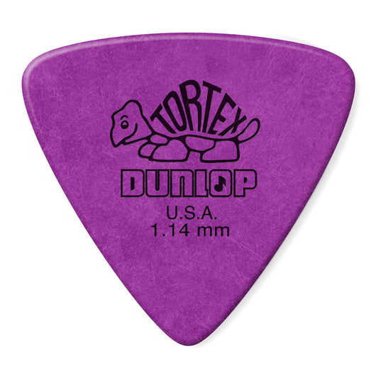 Dunlop JPT214 Purple 1.14 Tortex Triangle Picks Players (6 Pack)