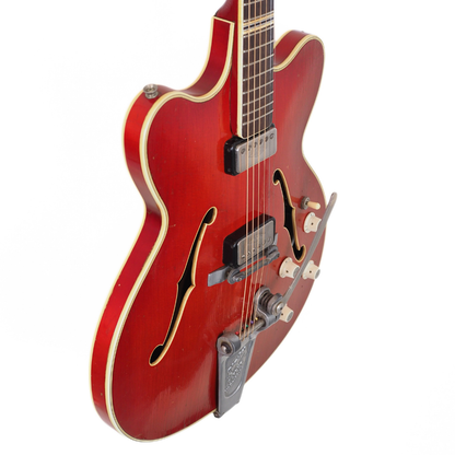 1962 Höfner Verithin 4574 Thinline Hollowbody Electric Guitar in Cherry Red