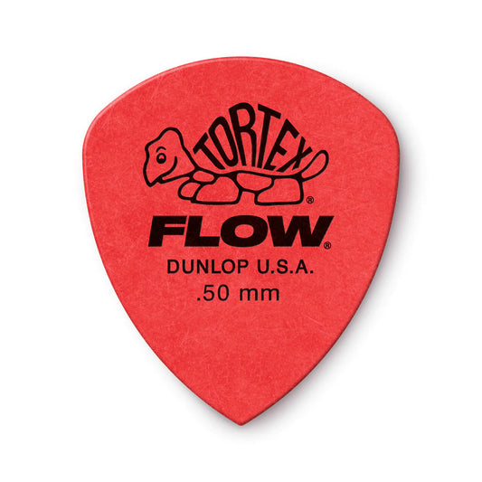 Dunlop JPTF50 Red .50 Tortex Flow Standard Picks (12 Pack)