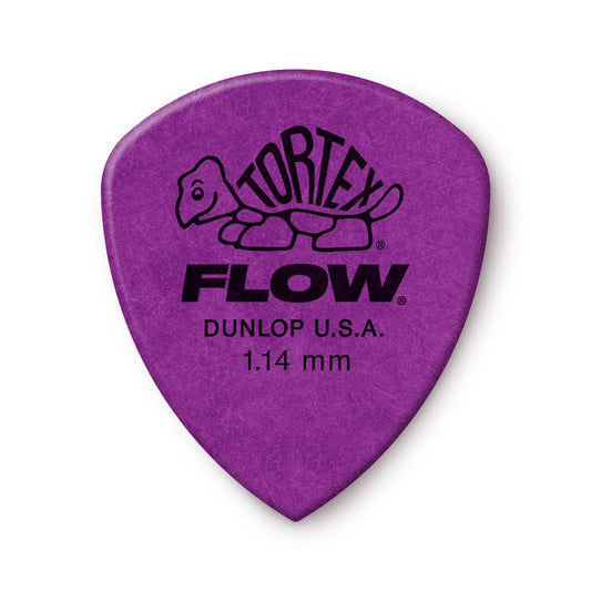 Dunlop JPTF114 Purple 1.14 Tortex Flow Standard Picks (12 Pack)