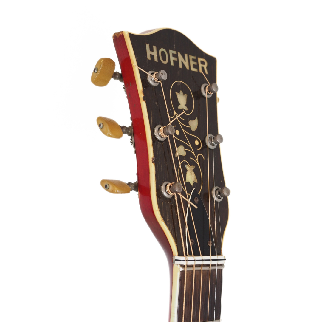 1962 Höfner Verithin 4574 Thinline Hollowbody Electric Guitar in Cherry Red