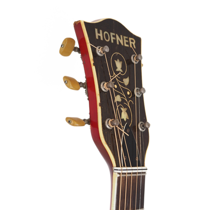 1962 Höfner Verithin 4574 Thinline Hollowbody Electric Guitar in Cherry Red