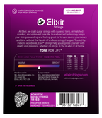 Elixir Nanoweb Phosphor Bronze Acoustic Guitar Strings E16027 Custom Light (11-52)