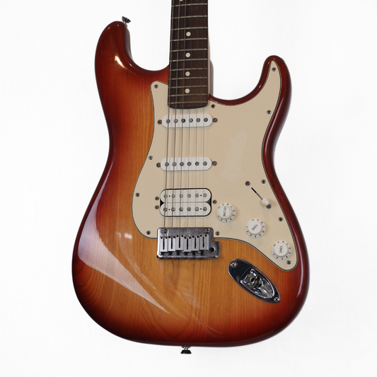 2004 Fender American Stratocaster HSS Electric Guitar in Sienna Sunburst