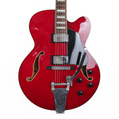 2014 Ibanez AFS75T Artcore Hollow Body Electric Guitar in Transparent Red