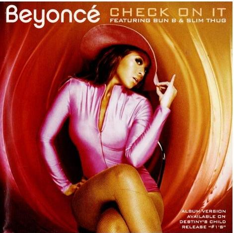Beyoncé Featuring Bun B & Slim Thug – Check On It (CD, Maxi-Single)